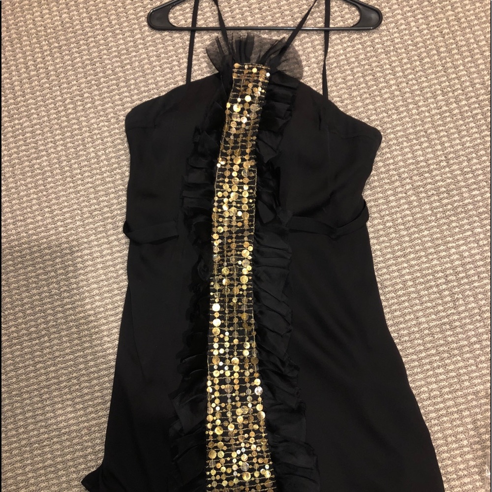 Theia Black Cocktail Dress